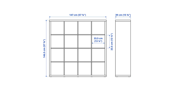 IKEA KALLAX Shelving Unit Oak 147 Home Furniture Urban Sales